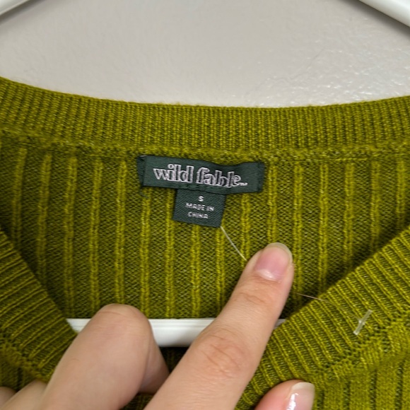 Wild fable green flare sleeved cardigan - Picture 2 of 4